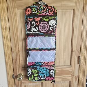 Women's Vera Bradley Floral Multicolor Travel Hanging Cosmetic Bag